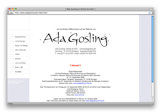 Website Ada Gosling